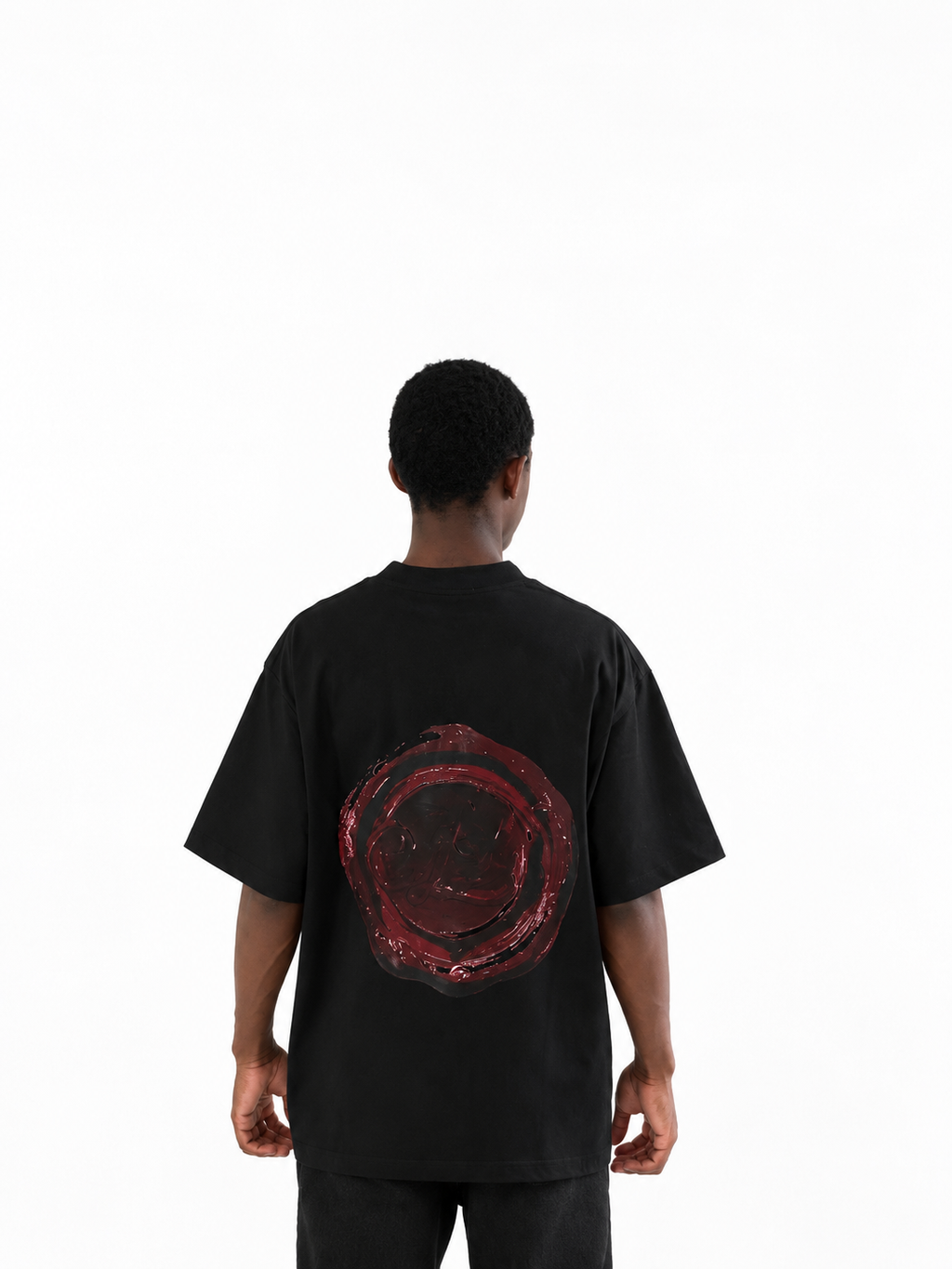 Cotton Red wax stamp T-shirt
