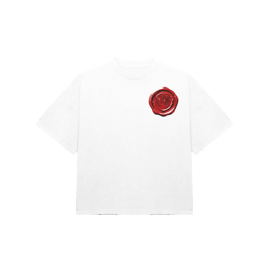 Cotton Red wax stamp T-shirt